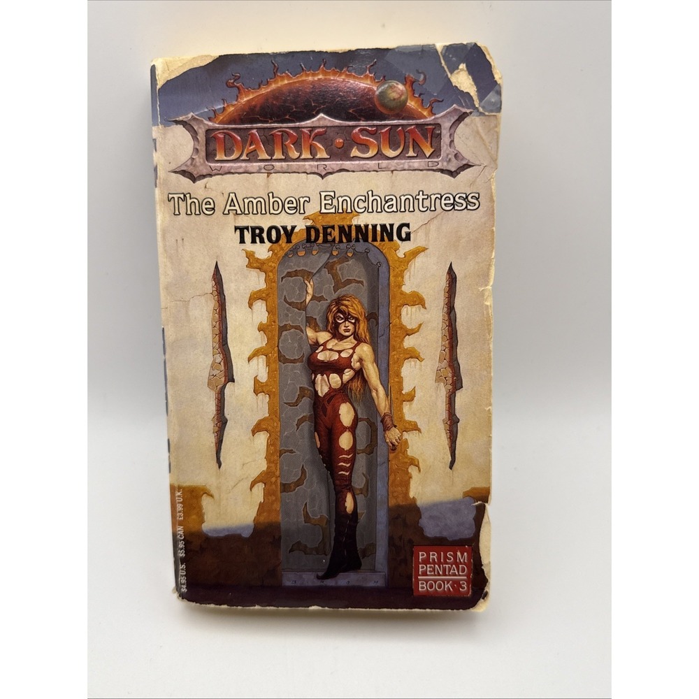 D&D Dark Sun Prism Pentad Book 3 The Amber Enchantress Paperback 1992